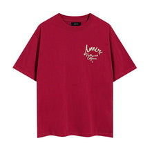 Amiri T Shirts Red text