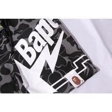 Bathing ape Bape Shorts camouflage alphabet shark shorts men cotton terry lightning