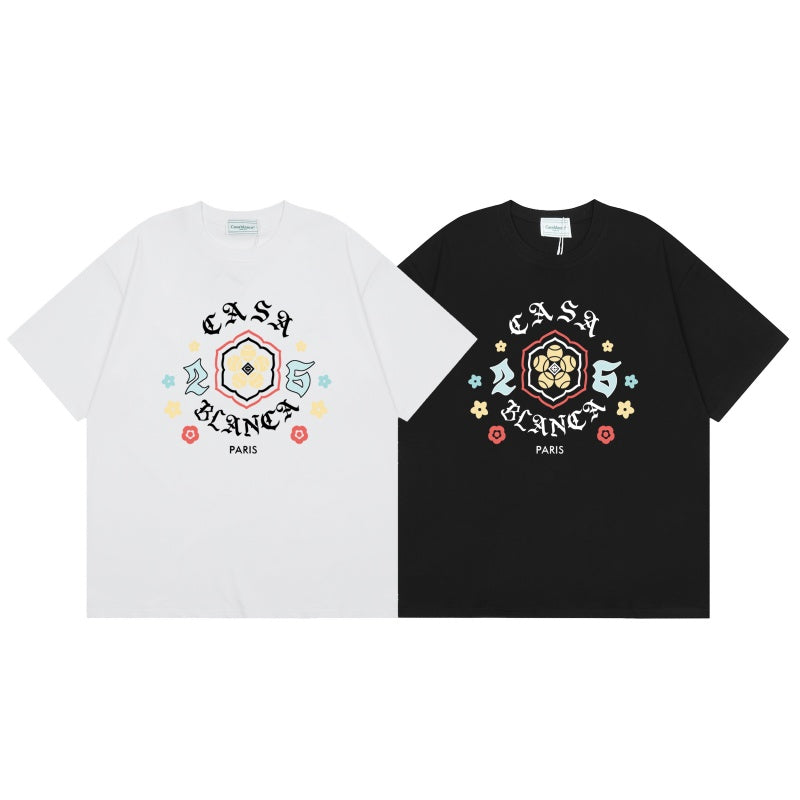 Casablanca T SHIRTS High-quality pure cotton streetwear