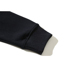 OW embroidered square arrow pattern hooded sweater