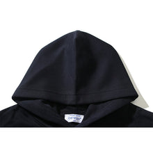 OW gradual change arrow print pattern pullover hooded sweater