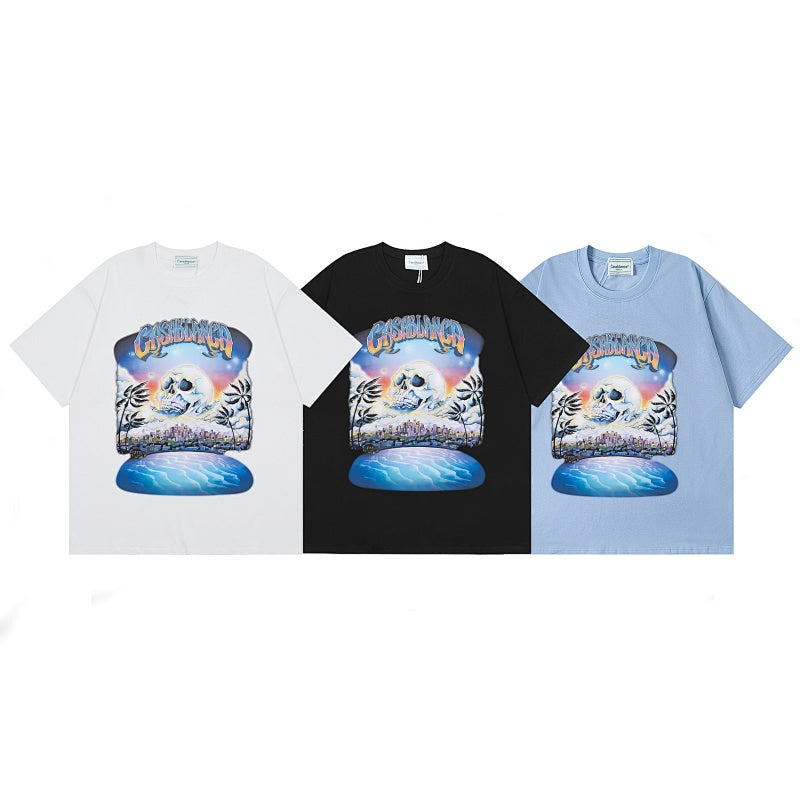 Casablanca T SHIRTS High-quality pure cotton streetwear