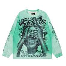 HS Long Sleeve Shirts Hip-hop loose oversize