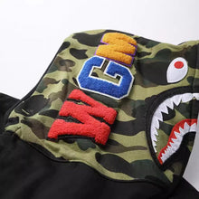 Bathing Ape Bape Hoodie Splicing Camouflage Sweater Cardigan Hooded