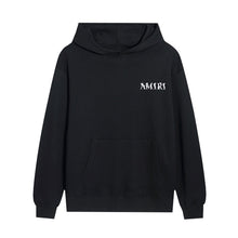 Amiri Hoodie Italic lettering intertwined with floral motifs