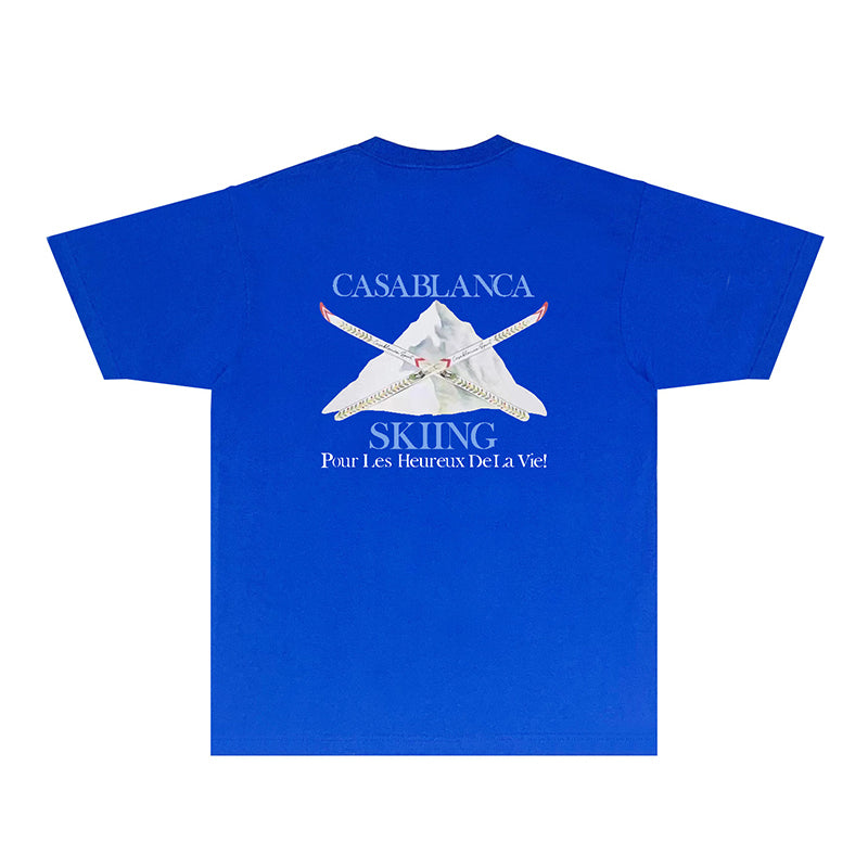 Casablanca T Shirts Street High-quality pure cotton