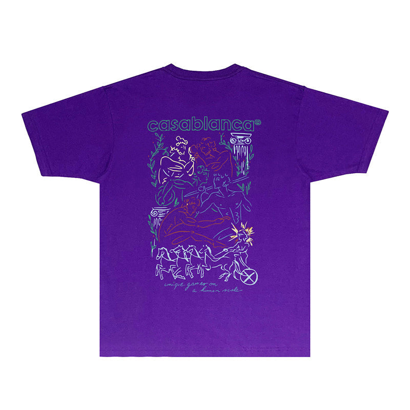 Casablanca T Shirts Street High-quality pure cotton