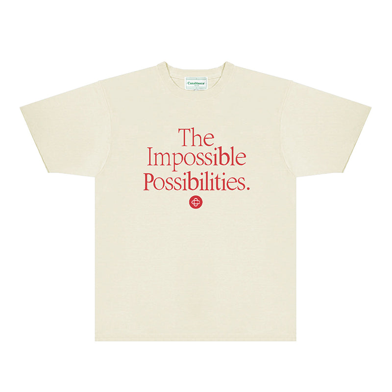 Casablanca T Shirts Street High-quality pure cotton