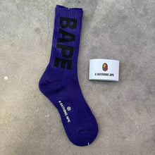 Bathing Ape Bape Socks Ape Head Thickened Towel Bottom Men's and Women's Sports Basketball Letter Couple