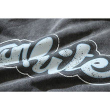 OW creative letter pattern washing water old hooded sweater