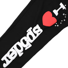 Sp5der Sweatpants Cobweb Puff Print Pure Cotton