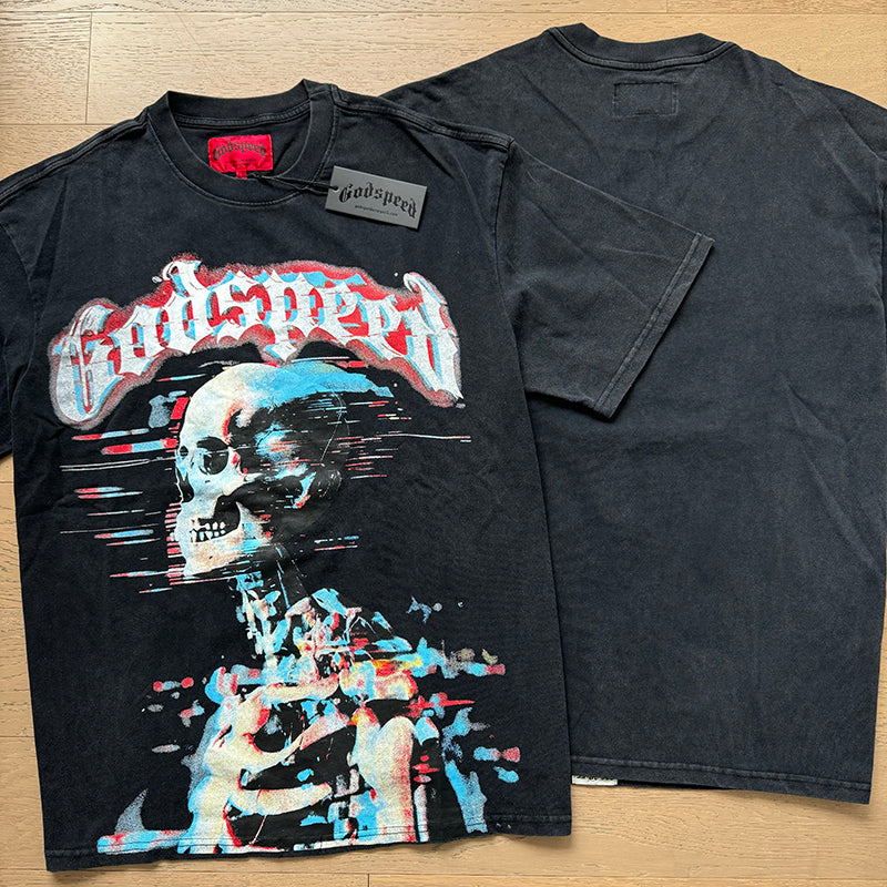 Godspeed T-Shirt Retro Fantasy Pattern