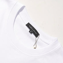 Purple T Shirts Gothic Letter Print Cotton Casual Short Sleeves Men and Women