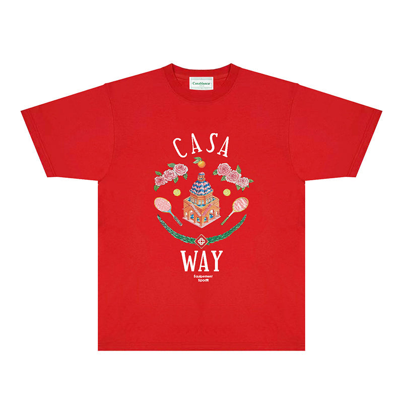 Casablanca T Shirts Street High-quality pure cotton