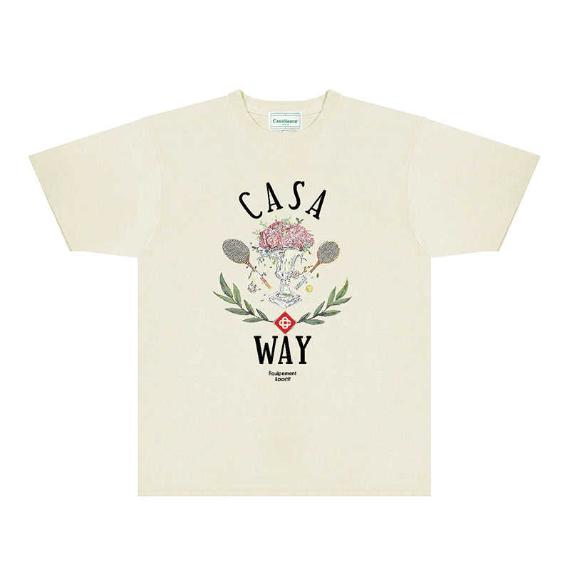 Casablanca T Shirts Street High-quality pure cotton