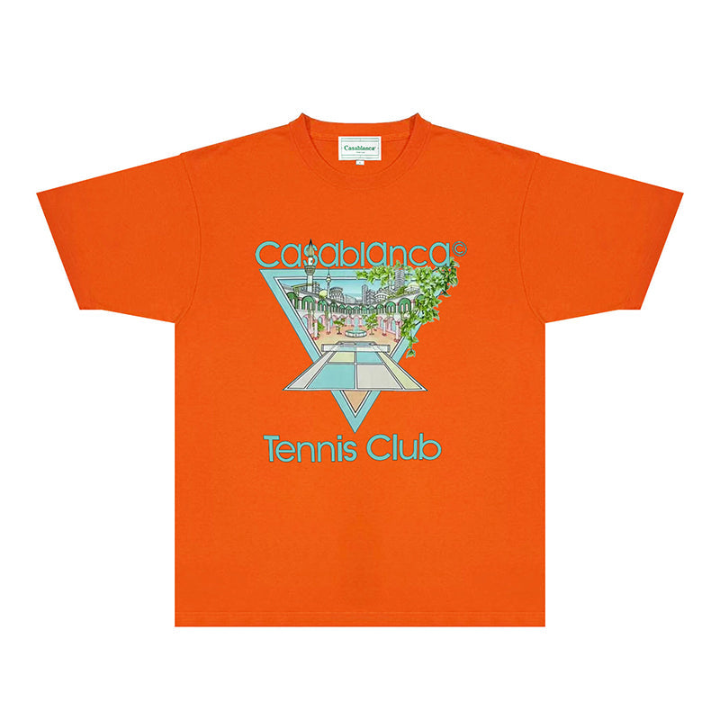 Casablanca T Shirts Street High-quality pure cotton