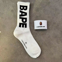 Bathing Ape Bape Socks Ape Head Thickened Towel Bottom Men's and Women's Sports Basketball Letter Couple