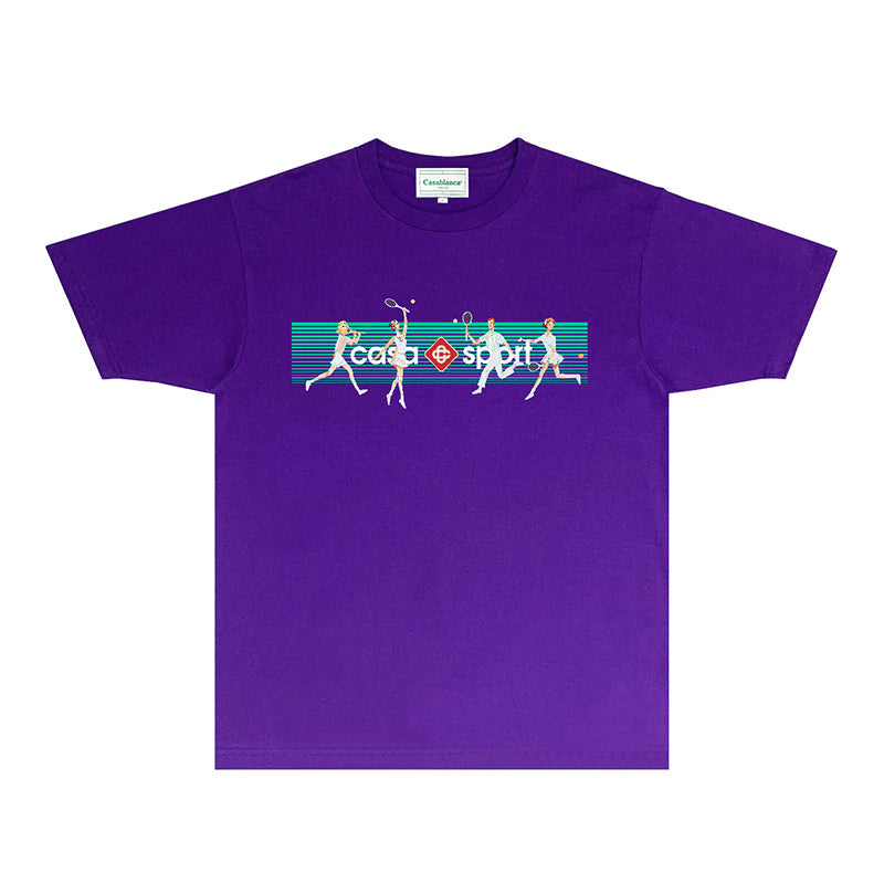 Casablanca T Shirts Street High-quality pure cotton