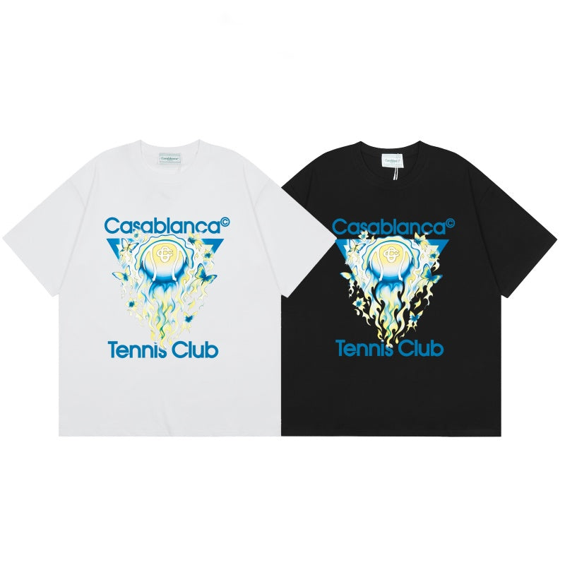 Casablanca T SHIRTS High-quality pure cotton streetwear