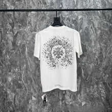 CHH Heart T Shirts Cross Print Short Sleeve T-Shirt Loose