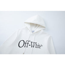 OW Irregular Letter Arrow Pattern Crew Neck Pullover Sweater