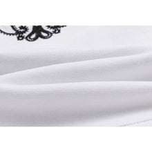OW embroidered cashew flower pattern pullover hooded sweater