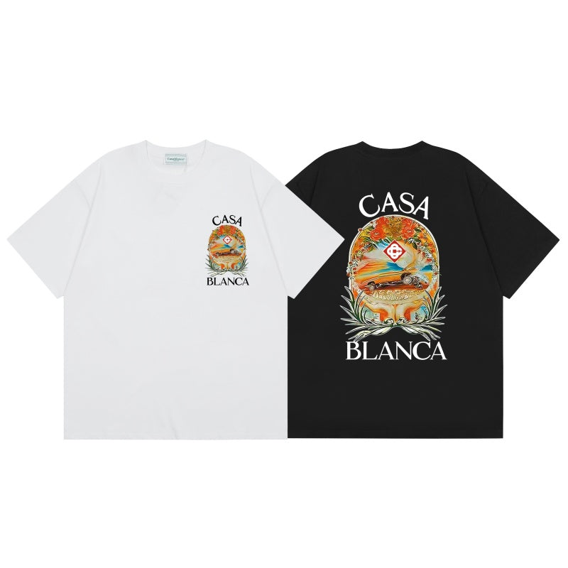 Casablanca T SHIRTS High-quality pure cotton streetwear