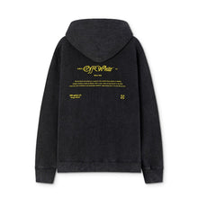 OW Bath Portrait Letter Pattern Pullover Hooded Sweater