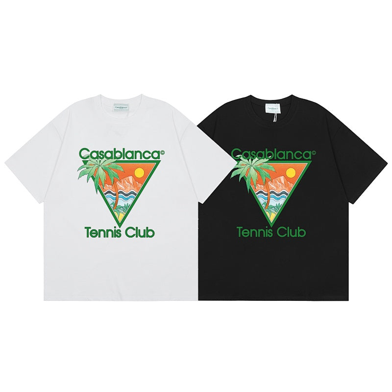 Casablanca T SHIRTS High-quality pure cotton streetwear