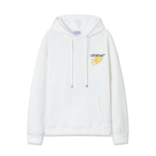 OW Whirlwind Letter Arrow Pattern Pullover Hooded Sweater