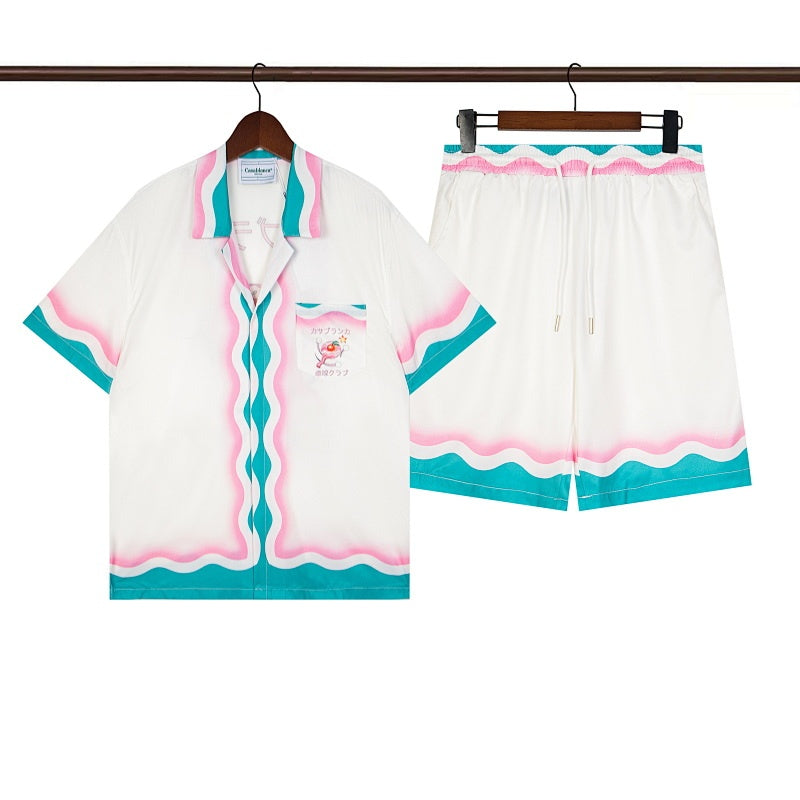 Casablanca Beach Shirt & Shorts Set Casual Summer Vacation/Travel Wear (Sold Separately)