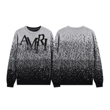 Amiri sweater Round-neck ink-wash painting style