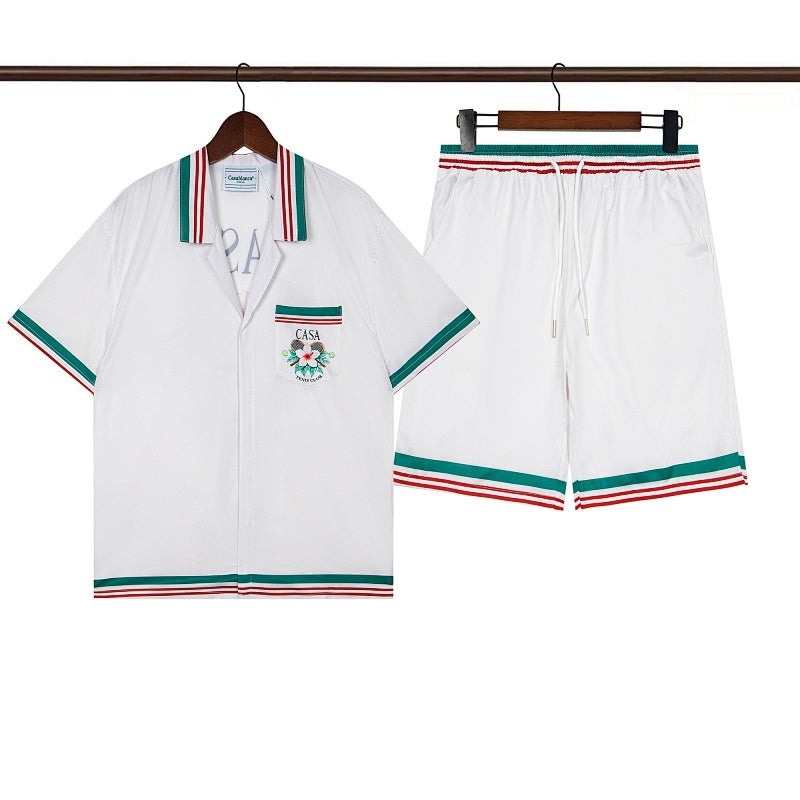 Casablanca Beach Shirt & Shorts Set Casual Summer Vacation/Travel Wear (Sold Separately)