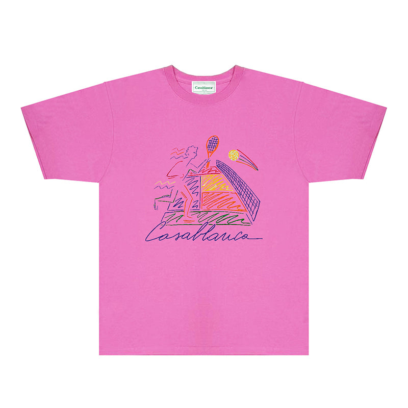 Casablanca T Shirts Street High-quality pure cotton