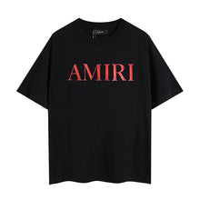 Amiri T Shirts Red text