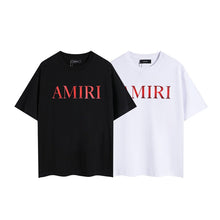 Amiri T Shirts Red text