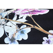 OW plant floral print pattern hooded sweater