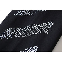 OW stylus oblique stripe print pullover hooded sweater