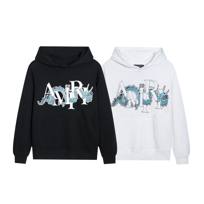 Amiri Hoodie Dragon Entwined