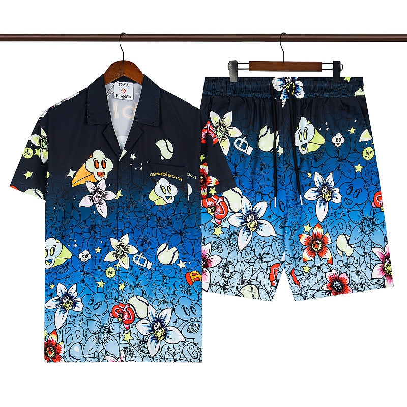Casablanca Beach Shirt & Shorts Set Casual Summer Vacation/Travel Wear (Sold Separately)