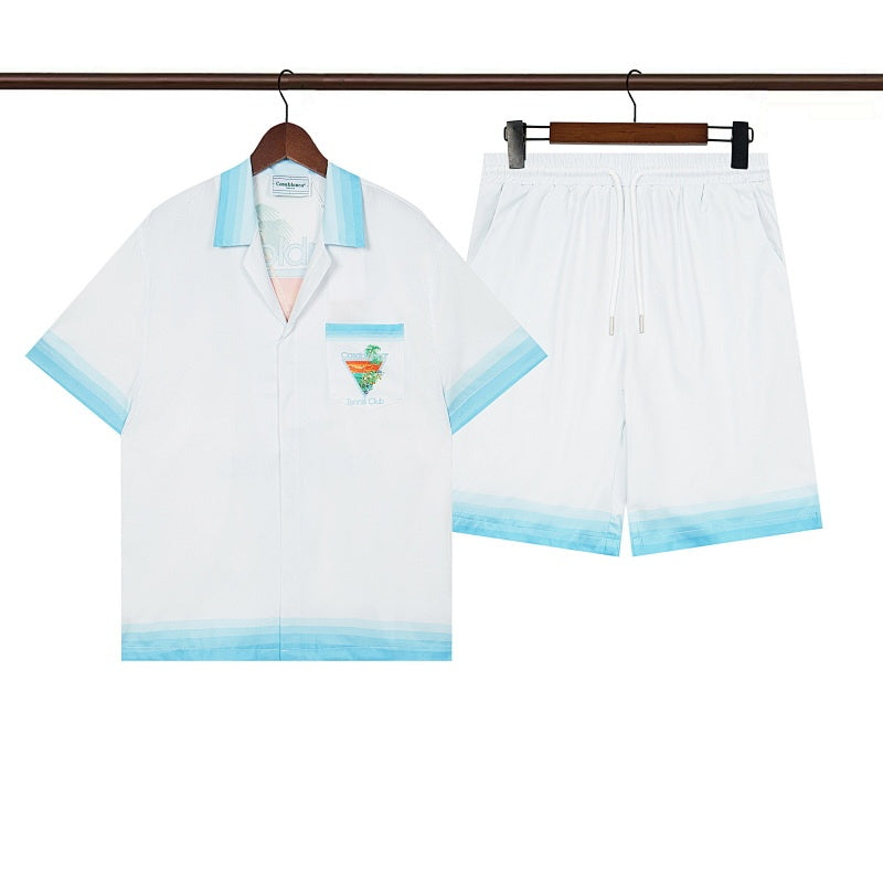 Casablanca Beach Shirt & Shorts Set Casual Summer Vacation/Travel Wear (Sold Separately)