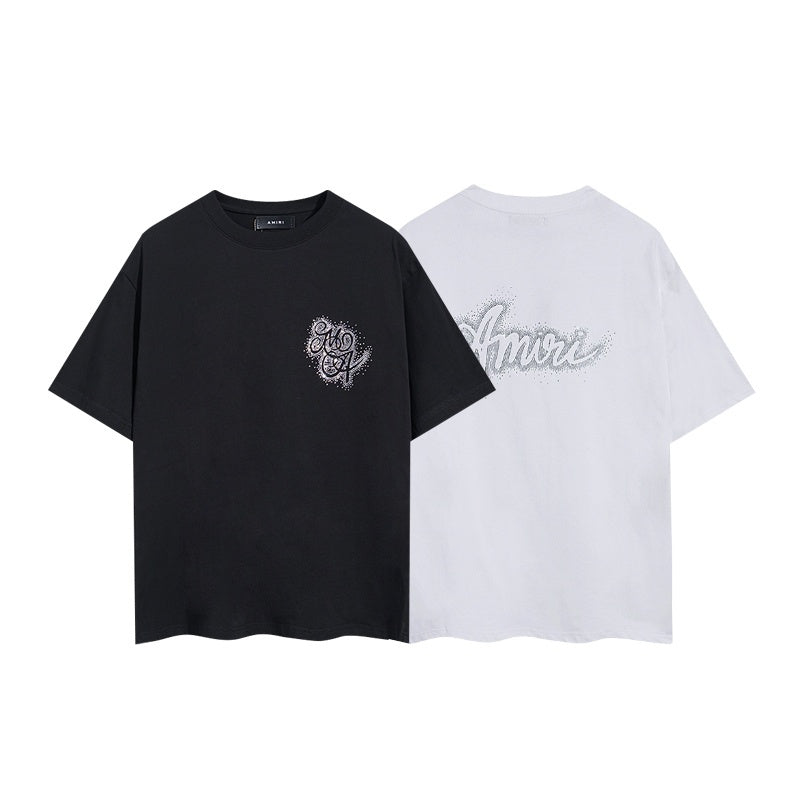 Amiri T Shirts Rhinestone