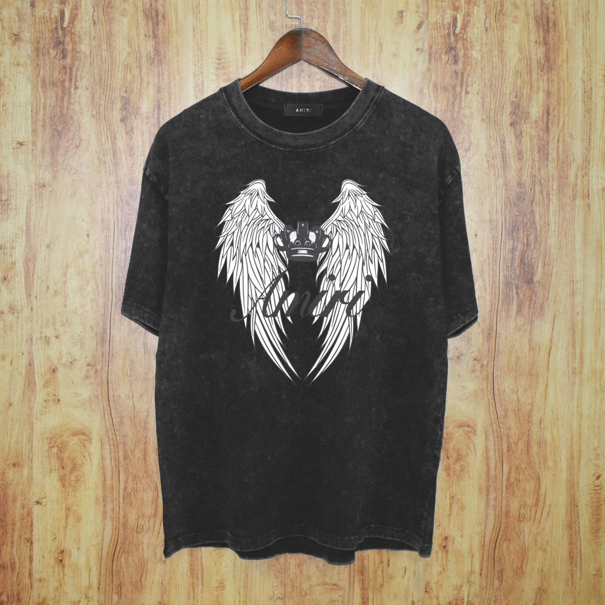 Amiri Washed Distressed T Shirt Printed Trendy Pure Cotton
