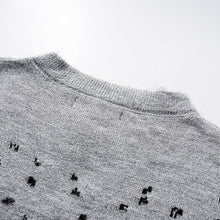 Amiri sweater Round-neck ink-wash painting style