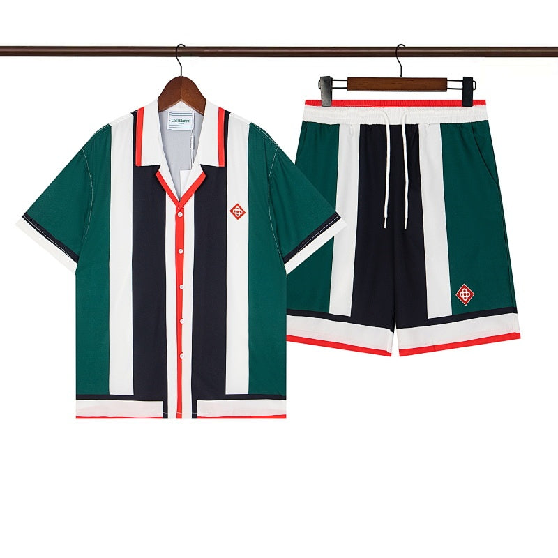 Casablanca Beach Shirt & Shorts Set Casual Summer Vacation/Travel Wear (Sold Separately)