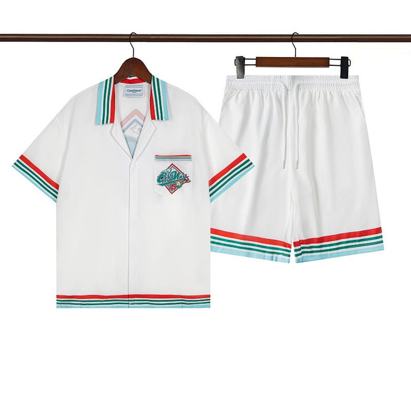 Casablanca Beach Shirt & Shorts Set Casual Summer Vacation/Travel Wear (Sold Separately)