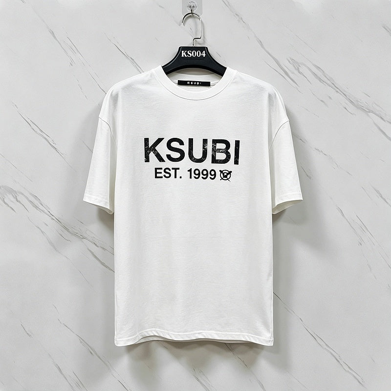 KSUBI T SHIRTS High-quality 260g 32-count double-yarn pure cotton streetwear—suitable for all seasons.