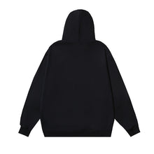 OW floral logo pattern print hooded sweater