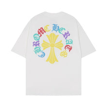 CHH Heart T Shirts Cross Print Short Sleeve T-Shirt Loose