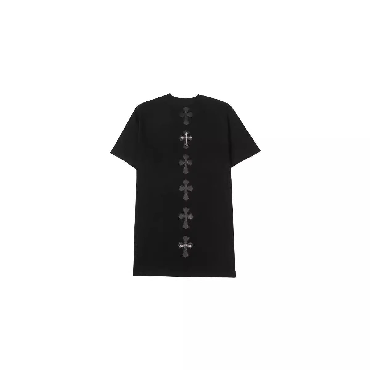 CHH Heart T Shirts Croix Cross Print Short Sleeve T-Shirt